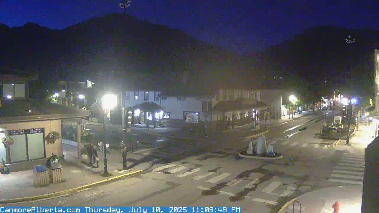 Canmore Downtown Live Cam -  Canmore, Alberta's Rockies, Alberta, Canada