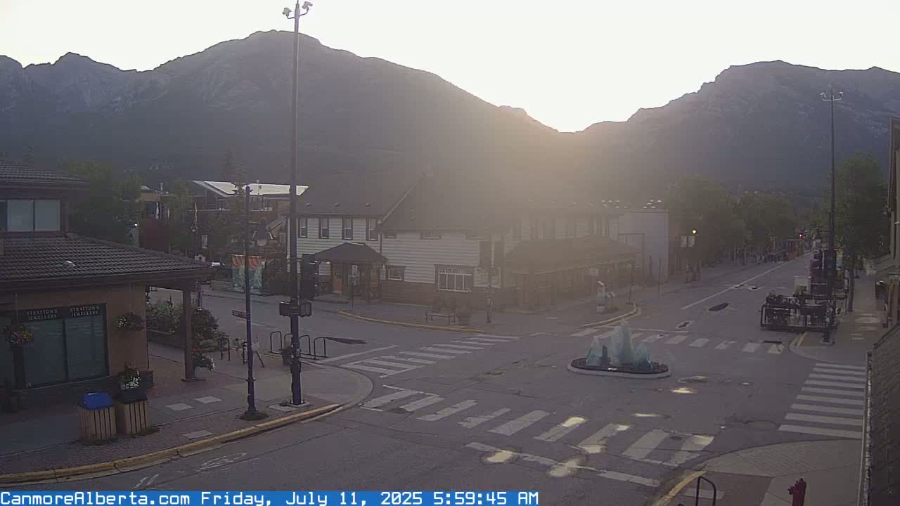 Canmore Downtown Live Cam -  Canmore, Alberta's Rockies, Alberta, Canada