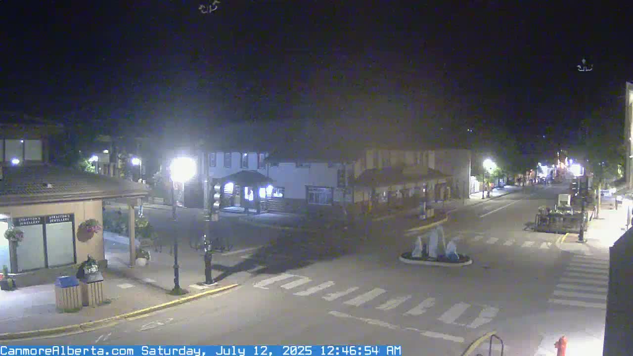 Canmore Downtown Live Cam -  Canmore, Alberta's Rockies, Alberta, Canada
