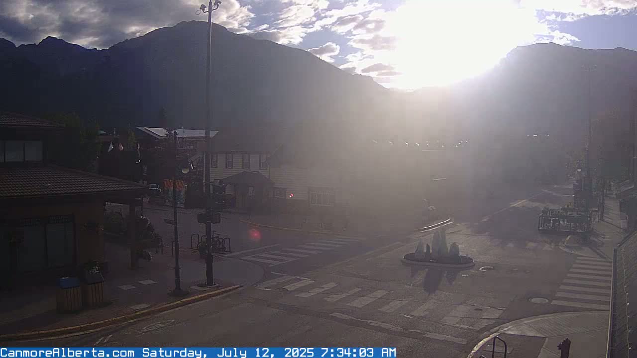 Canmore Downtown Live Cam -  Canmore, Alberta's Rockies, Alberta, Canada