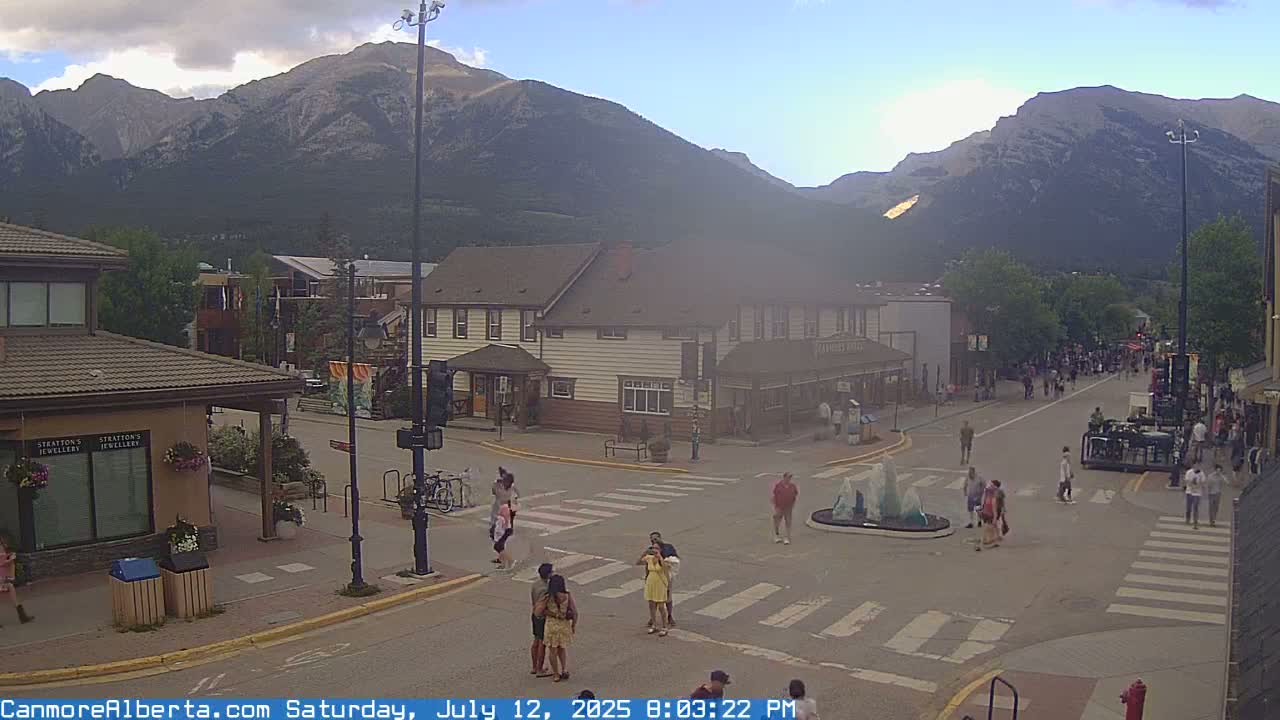 Canmore Downtown Live Cam -  Canmore, Alberta's Rockies, Alberta, Canada