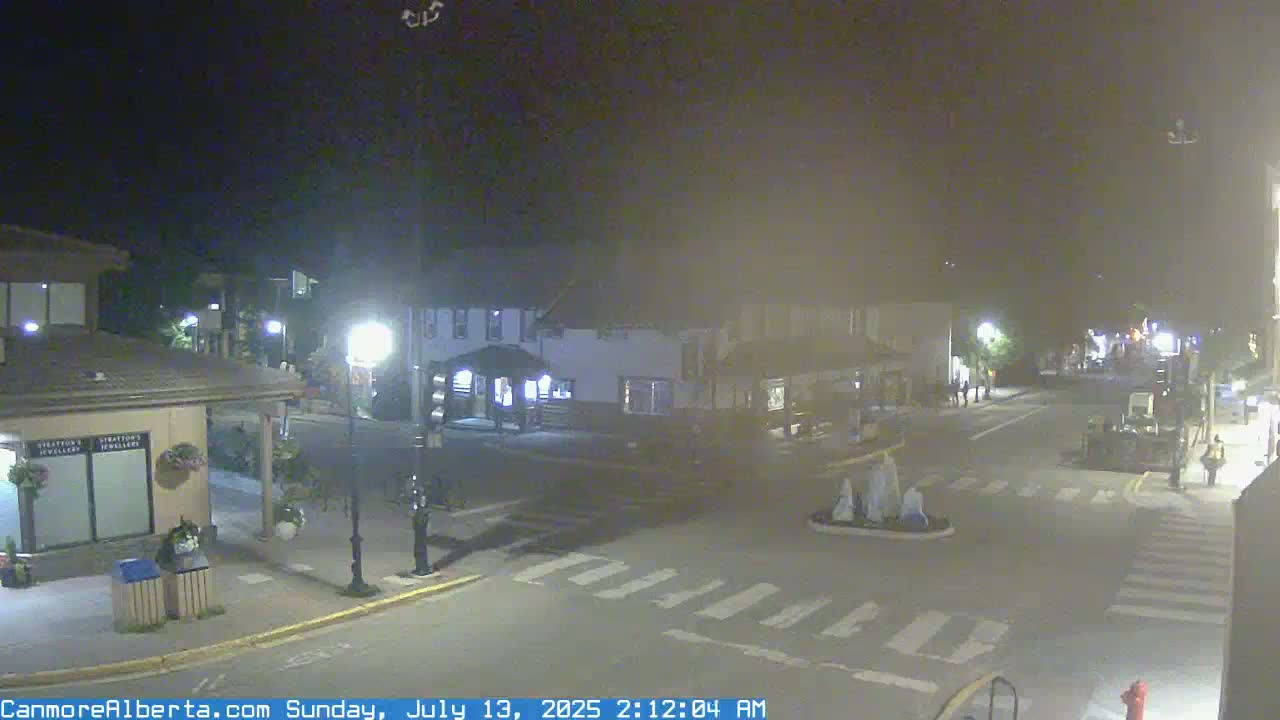 Canmore Downtown Live Cam -  Canmore, Alberta's Rockies, Alberta, Canada