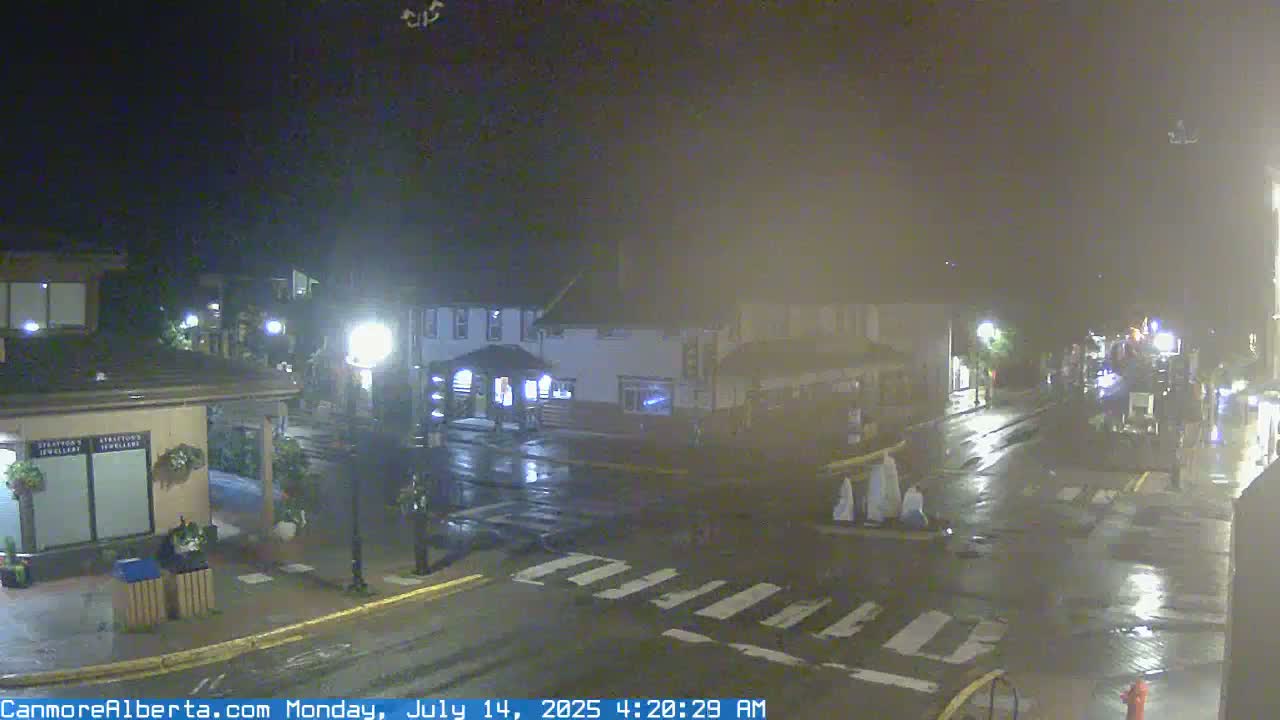 Canmore Downtown Live Cam -  Canmore, Alberta's Rockies, Alberta, Canada
