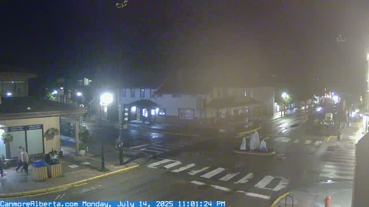 Canmore Downtown Live Cam -  Canmore, Alberta's Rockies, Alberta, Canada