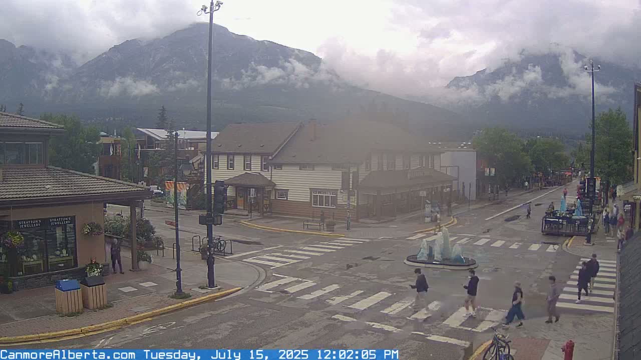 Canmore Downtown Live Cam -  Canmore, Alberta's Rockies, Alberta, Canada