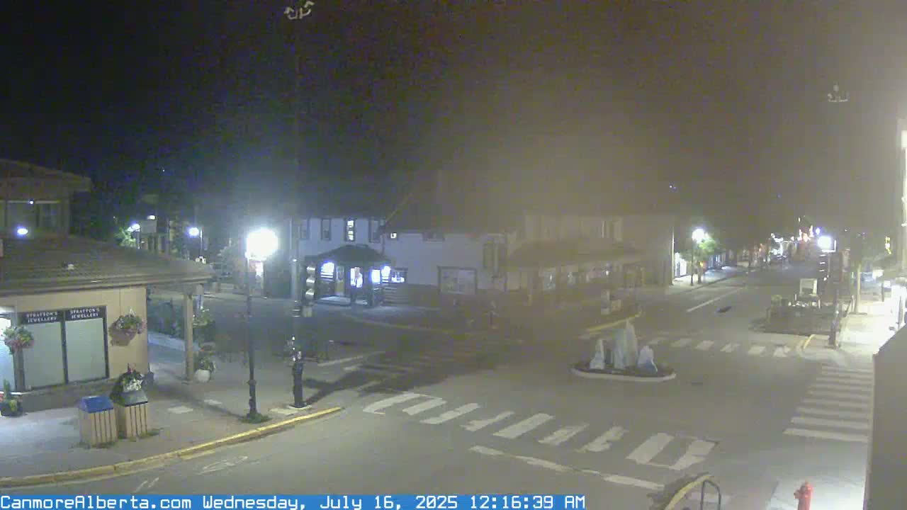 Canmore Downtown Live Cam -  Canmore, Alberta's Rockies, Alberta, Canada