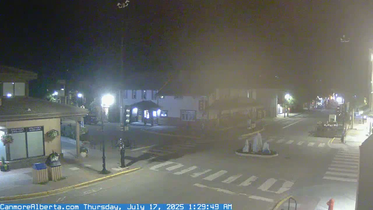 Canmore Downtown Live Cam -  Canmore, Alberta's Rockies, Alberta, Canada