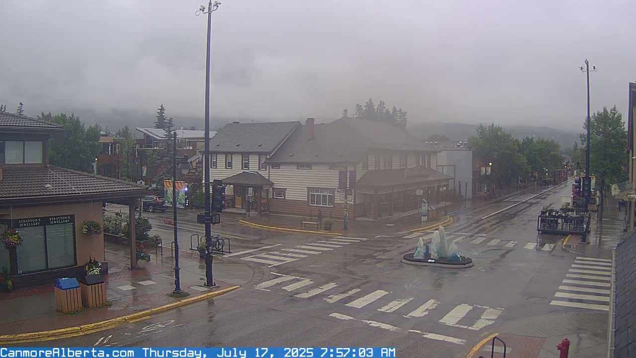 Canmore Downtown Live Cam -  Canmore, Alberta's Rockies, Alberta, Canada