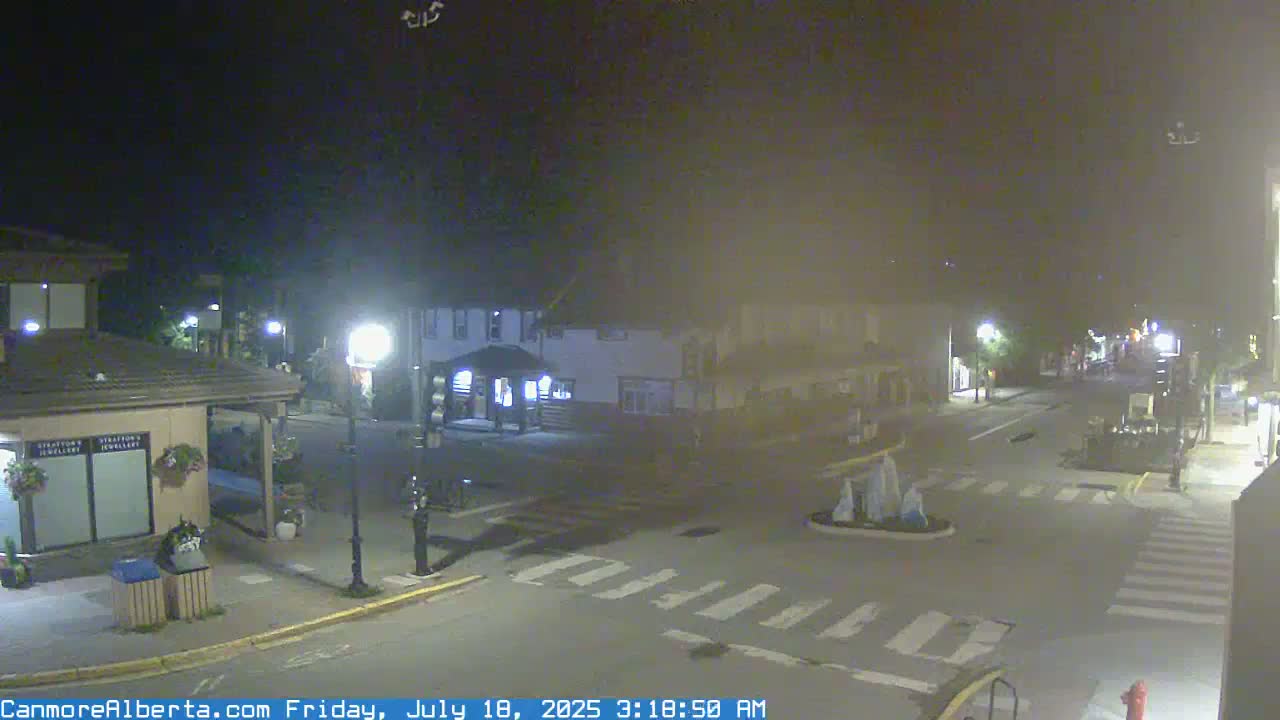 Canmore Downtown Live Cam -  Canmore, Alberta's Rockies, Alberta, Canada