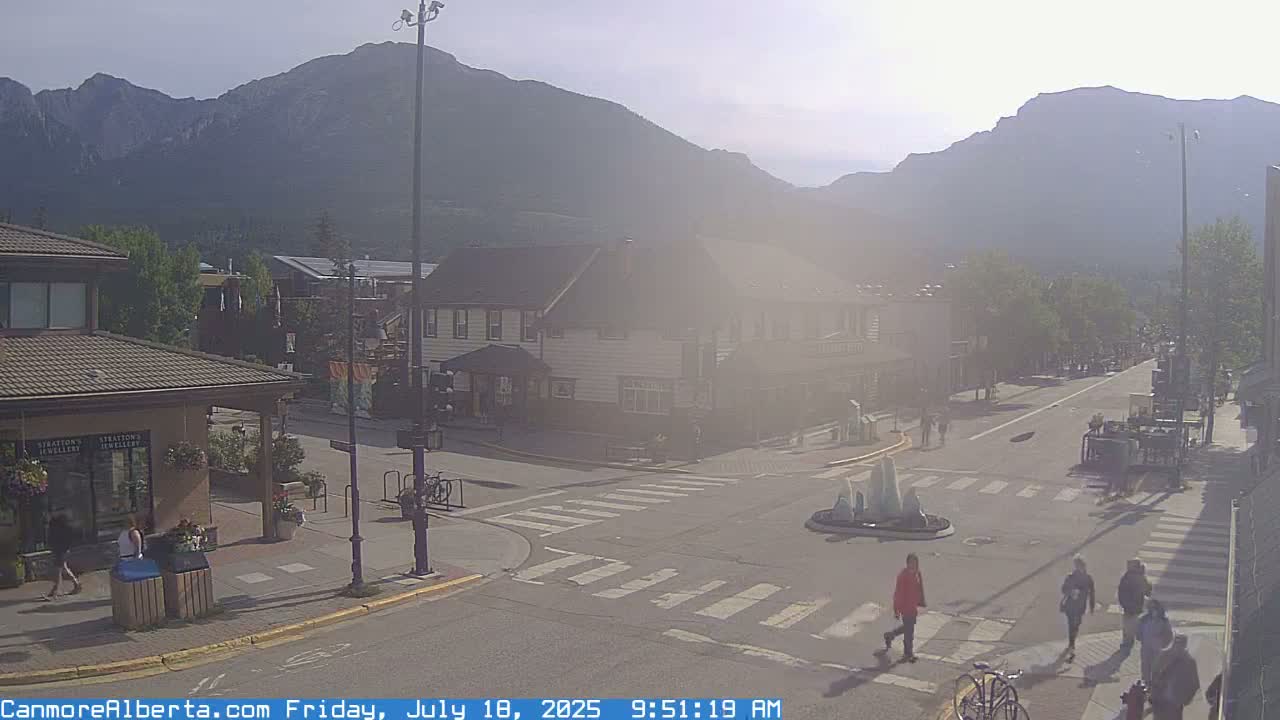 Canmore Downtown Live Cam -  Canmore, Alberta's Rockies, Alberta, Canada