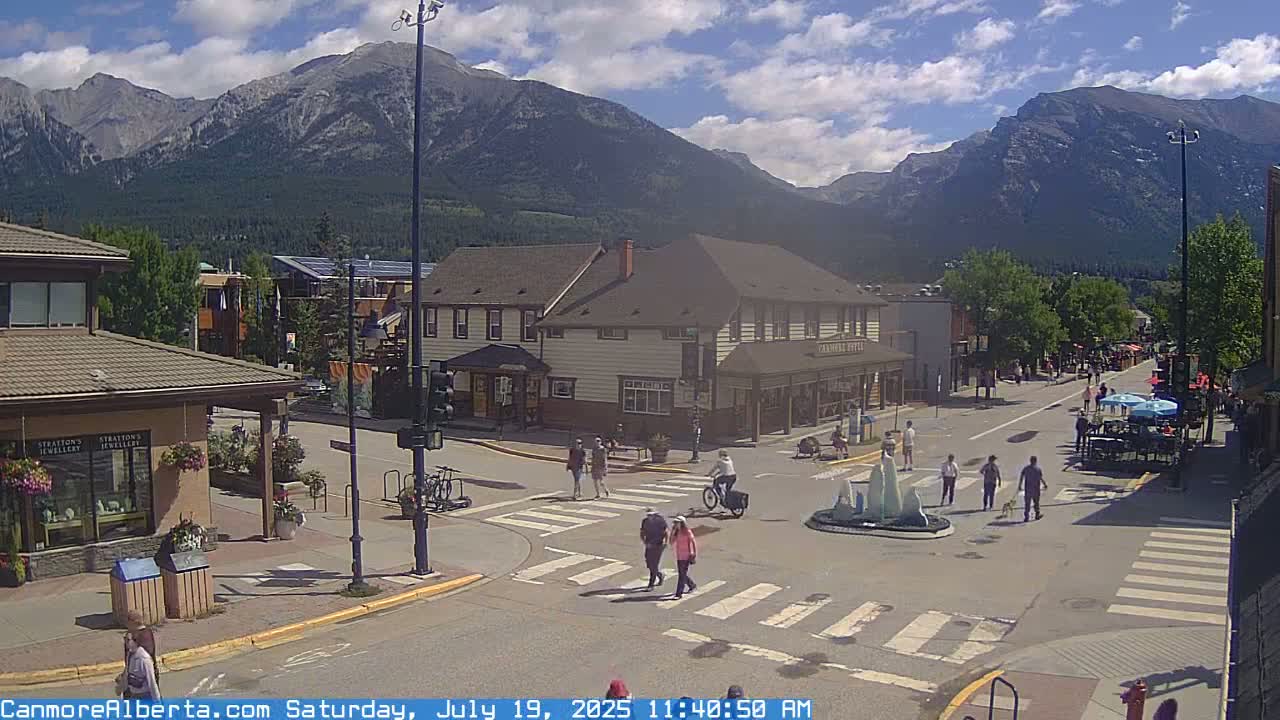 Canmore Downtown Live Cam -  Canmore, Alberta's Rockies, Alberta, Canada