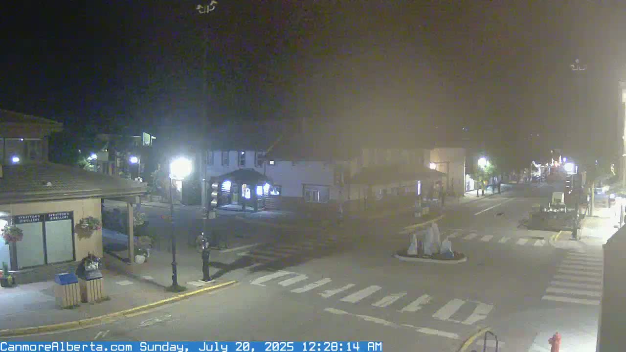 Canmore Downtown Live Cam -  Canmore, Alberta's Rockies, Alberta, Canada