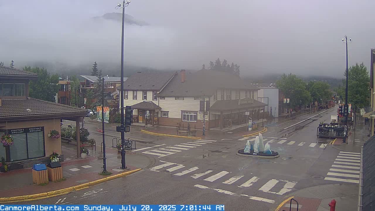 Canmore Downtown Live Cam -  Canmore, Alberta's Rockies, Alberta, Canada