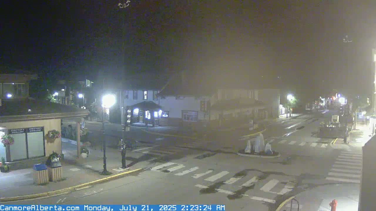 Canmore Downtown Live Cam -  Canmore, Alberta's Rockies, Alberta, Canada