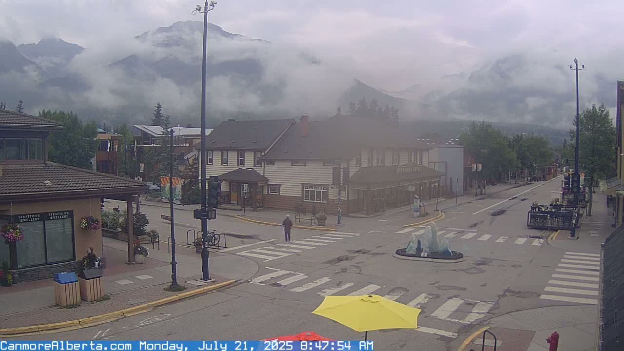 Canmore Downtown Live Cam -  Canmore, Alberta's Rockies, Alberta, Canada