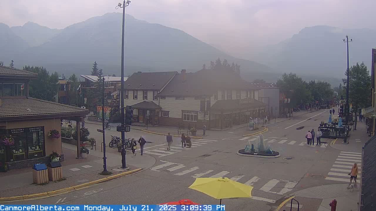 Canmore Downtown Live Cam -  Canmore, Alberta's Rockies, Alberta, Canada