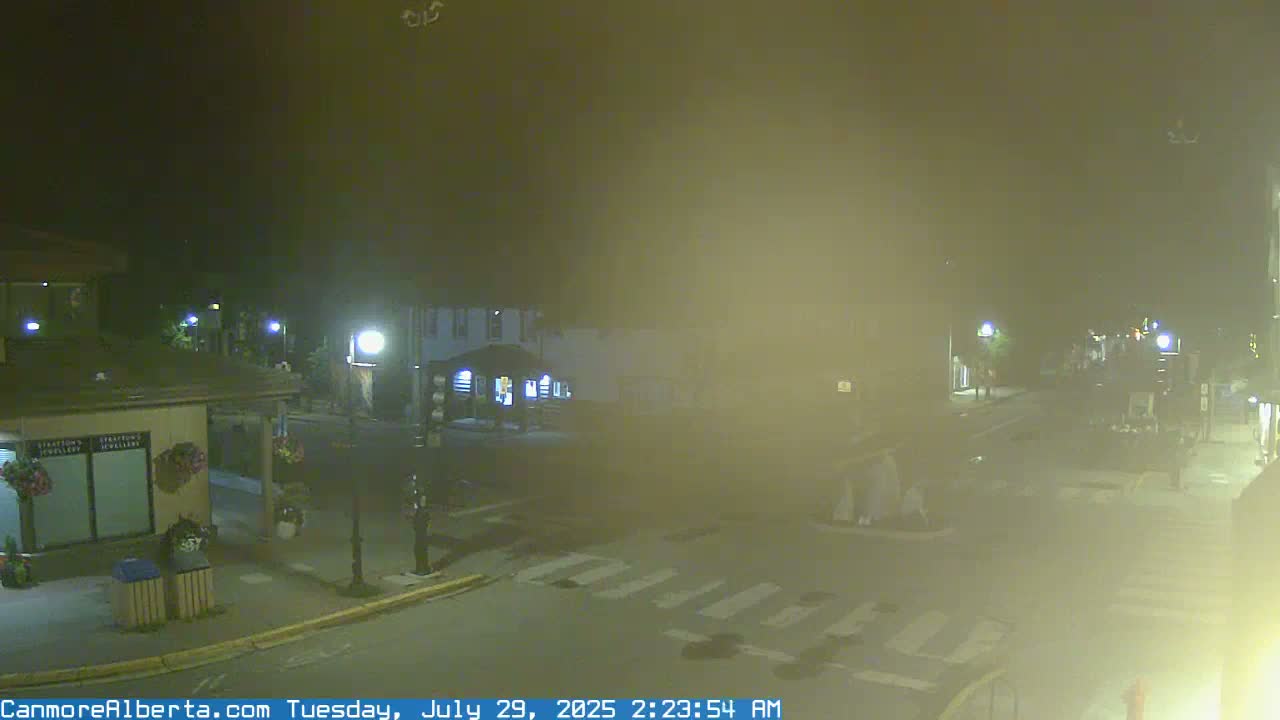 Canmore Downtown Live Cam -  Canmore, Alberta's Rockies, Alberta, Canada