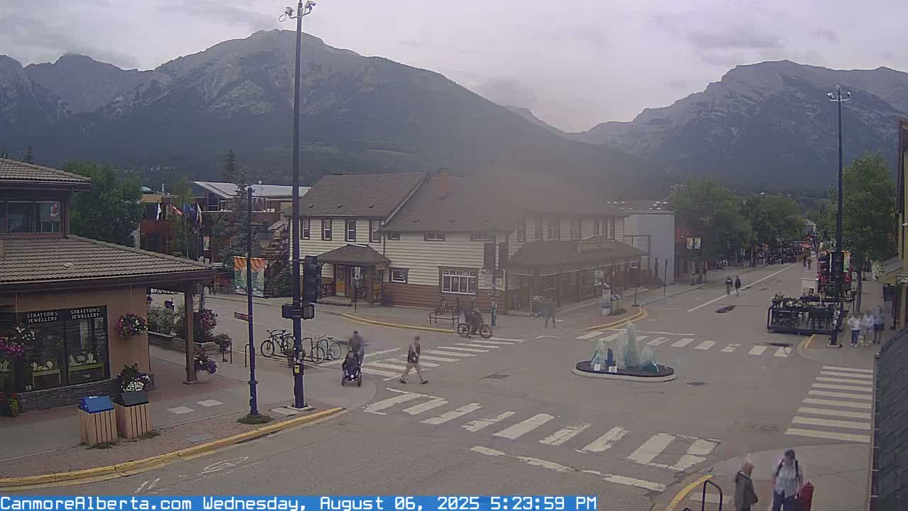 Canmore Downtown Live Cam -  Canmore, Alberta's Rockies, Alberta, Canada