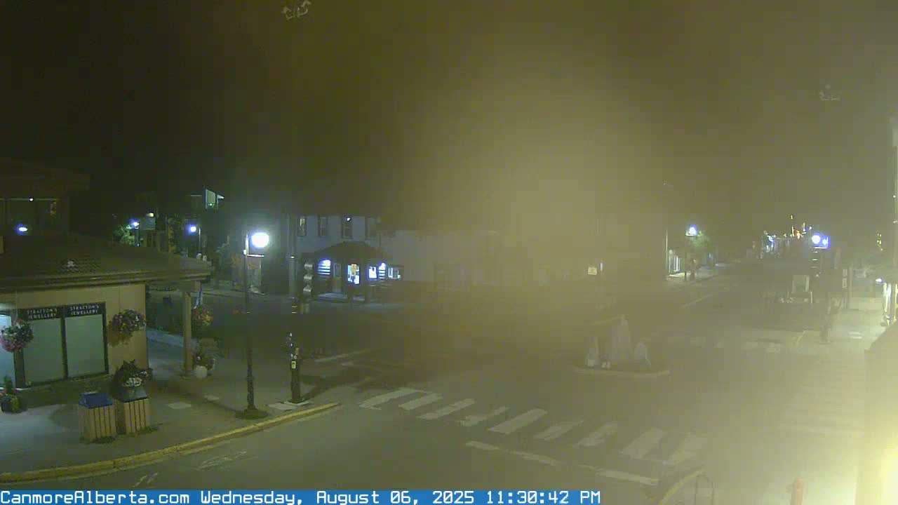 Canmore Downtown Live Cam -  Canmore, Alberta's Rockies, Alberta, Canada