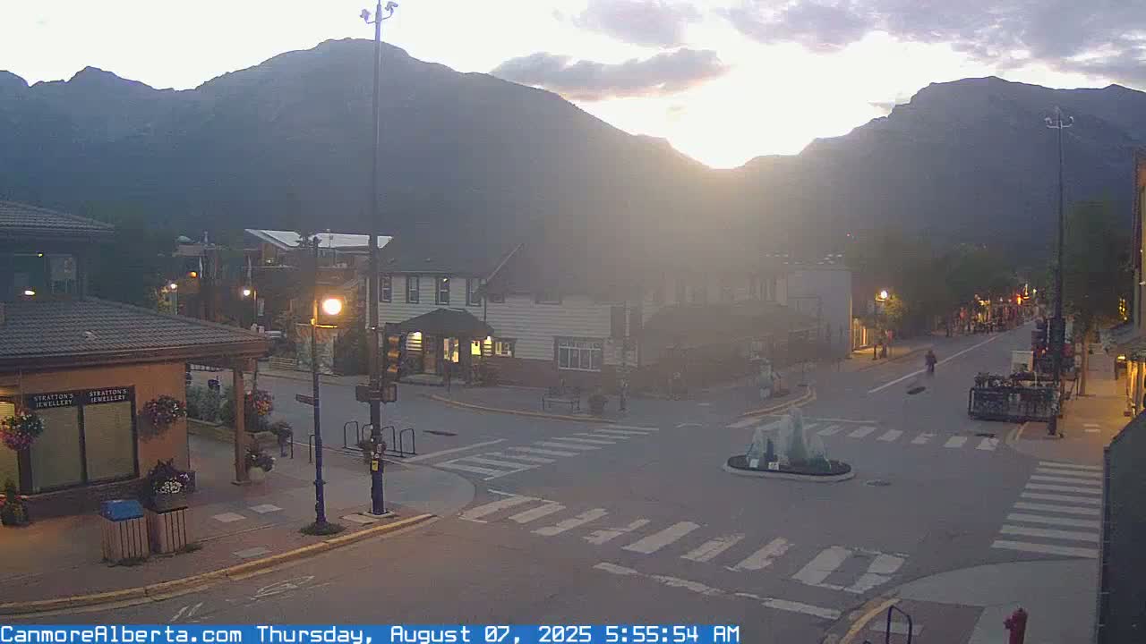 Canmore Downtown Live Cam -  Canmore, Alberta's Rockies, Alberta, Canada