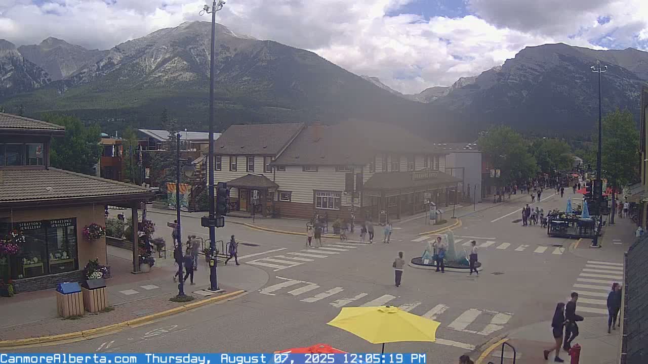 Canmore Downtown Live Cam -  Canmore, Alberta's Rockies, Alberta, Canada