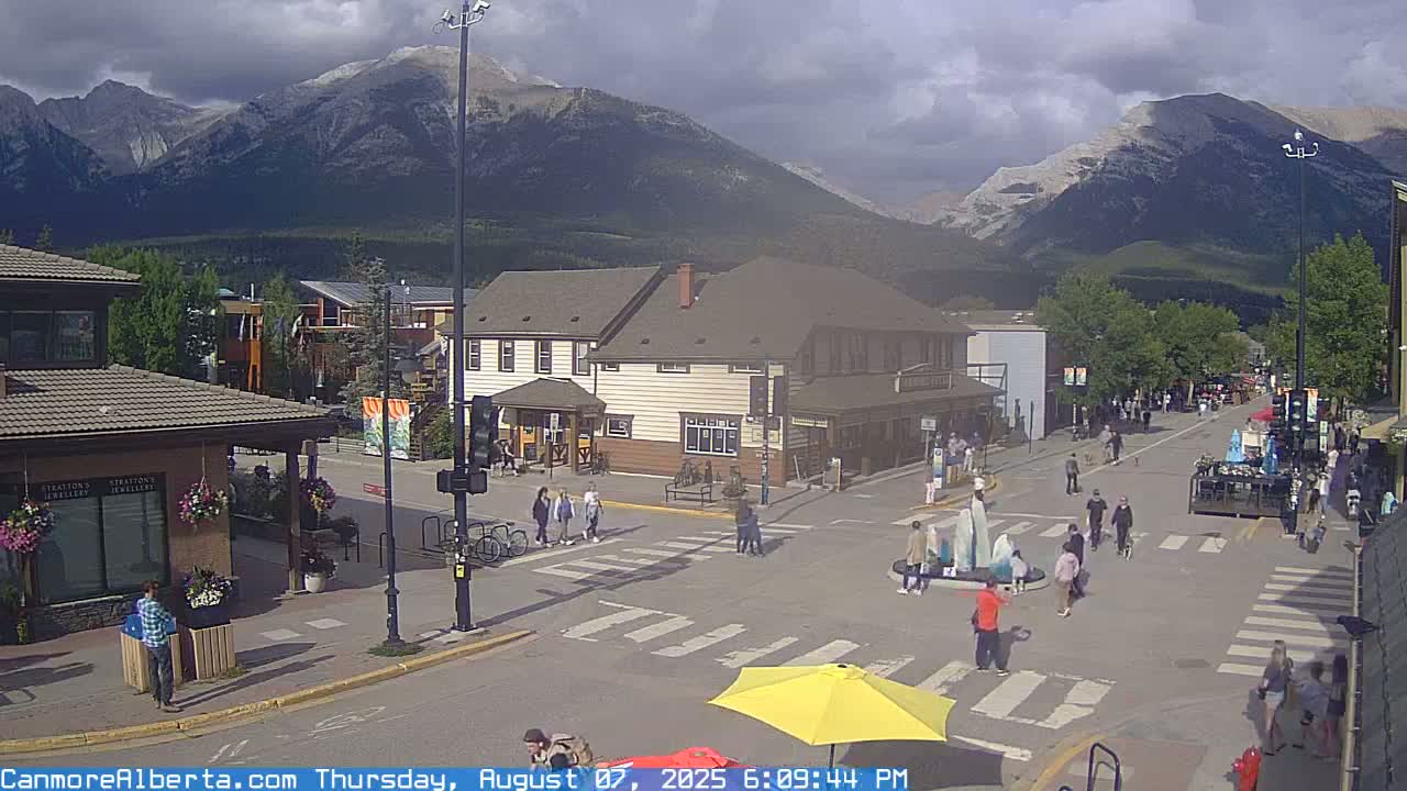 Canmore Downtown Live Cam -  Canmore, Alberta's Rockies, Alberta, Canada