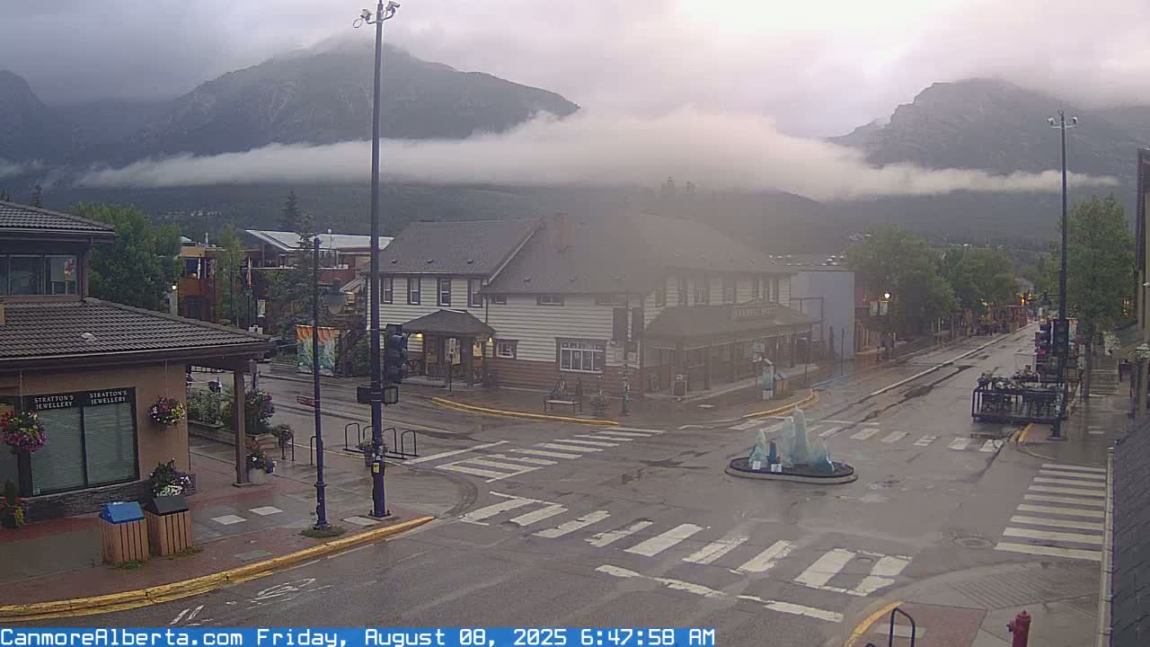 Canmore Downtown Live Cam -  Canmore, Alberta's Rockies, Alberta, Canada
