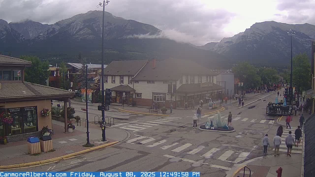 Canmore Downtown Live Cam -  Canmore, Alberta's Rockies, Alberta, Canada
