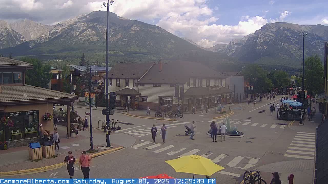 Canmore Downtown Live Cam -  Canmore, Alberta's Rockies, Alberta, Canada
