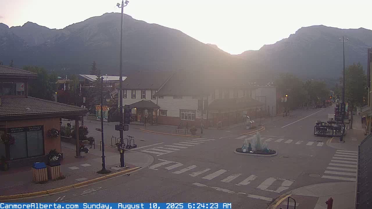 Canmore Downtown Live Cam -  Canmore, Alberta's Rockies, Alberta, Canada