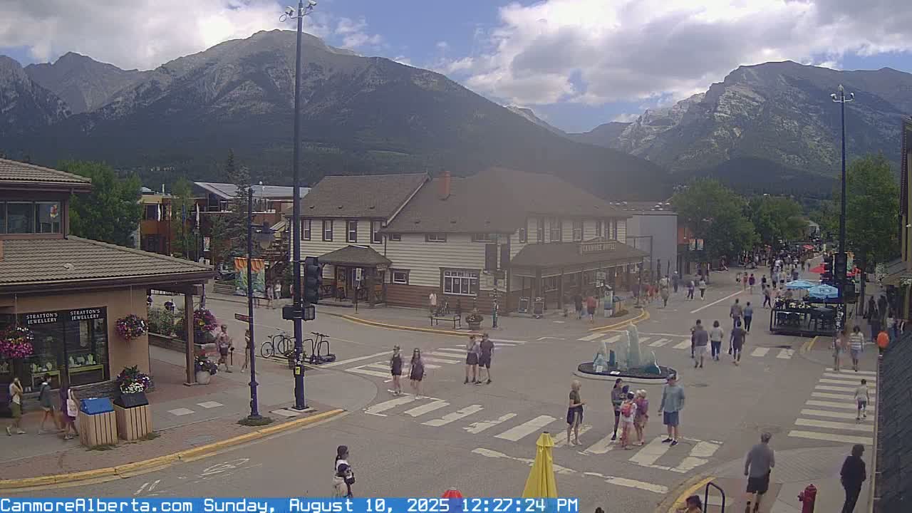 Canmore Downtown Live Cam -  Canmore, Alberta's Rockies, Alberta, Canada