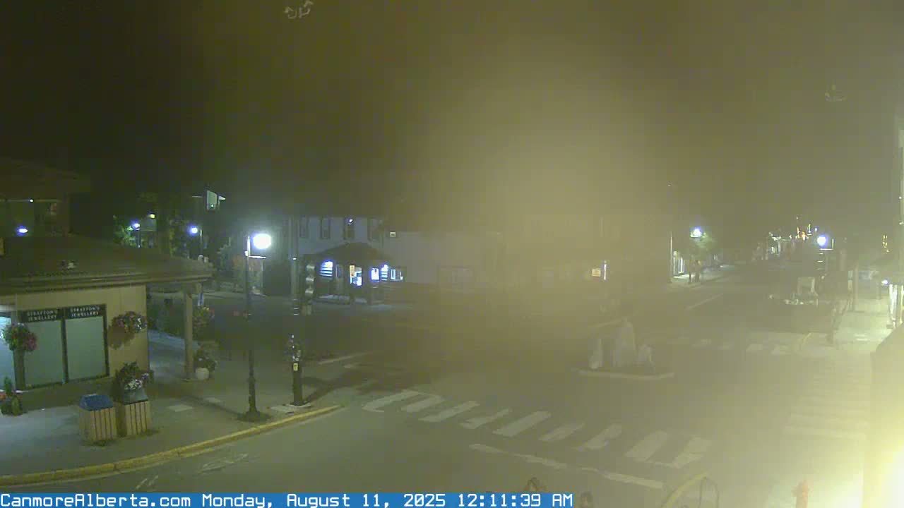 Canmore Downtown Live Cam -  Canmore, Alberta's Rockies, Alberta, Canada
