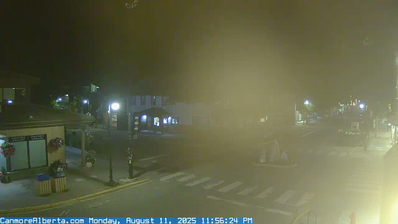 Canmore Downtown Live Cam -  Canmore, Alberta's Rockies, Alberta, Canada