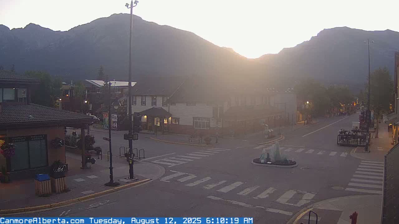 Canmore Downtown Live Cam -  Canmore, Alberta's Rockies, Alberta, Canada