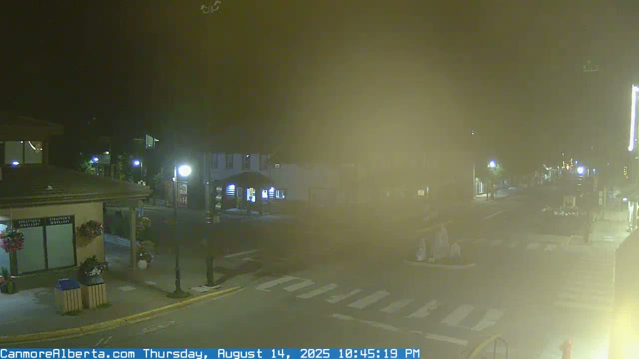 Canmore Downtown Live Cam -  Canmore, Alberta's Rockies, Alberta, Canada