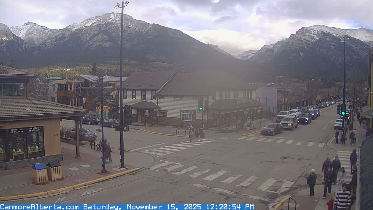 Canmore Downtown Live Cam -  Canmore, Alberta's Rockies, Alberta, Canada