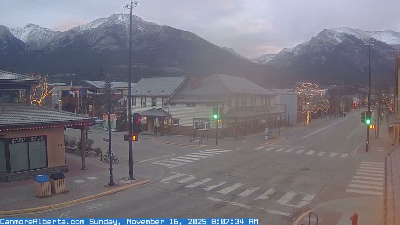 Canmore Downtown Live Cam -  Canmore, Alberta's Rockies, Alberta, Canada