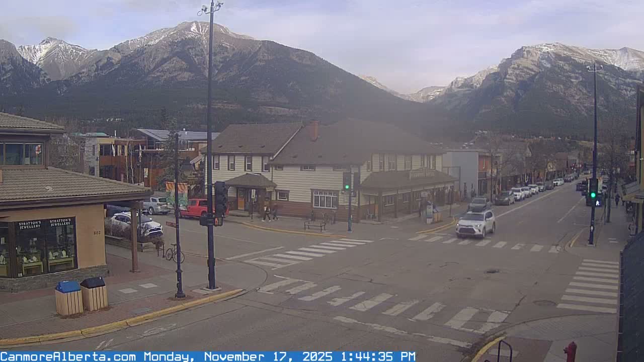 Canmore Downtown Live Cam -  Canmore, Alberta's Rockies, Alberta, Canada