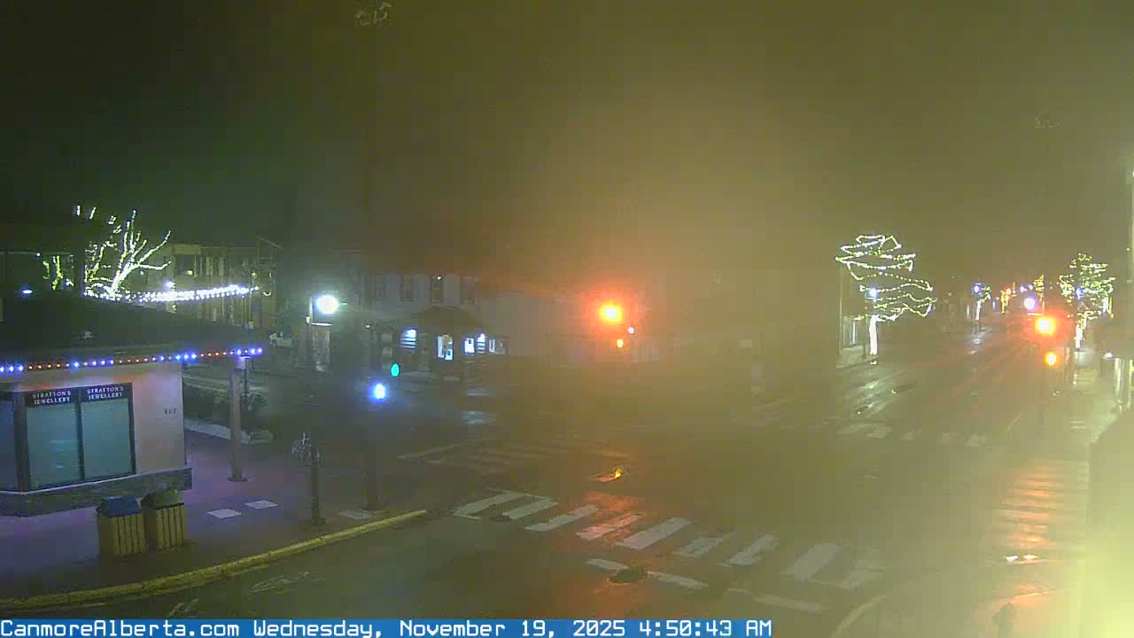 Canmore Downtown Live Cam -  Canmore, Alberta's Rockies, Alberta, Canada