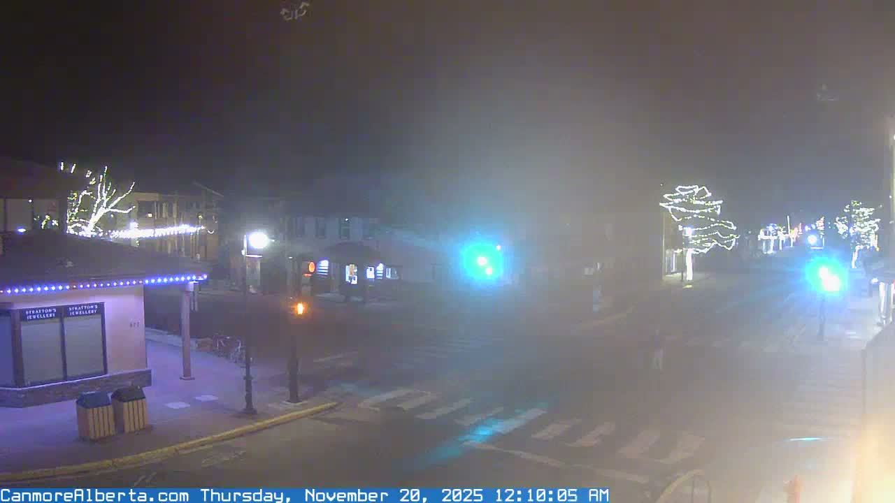Canmore Downtown Live Cam -  Canmore, Alberta's Rockies, Alberta, Canada