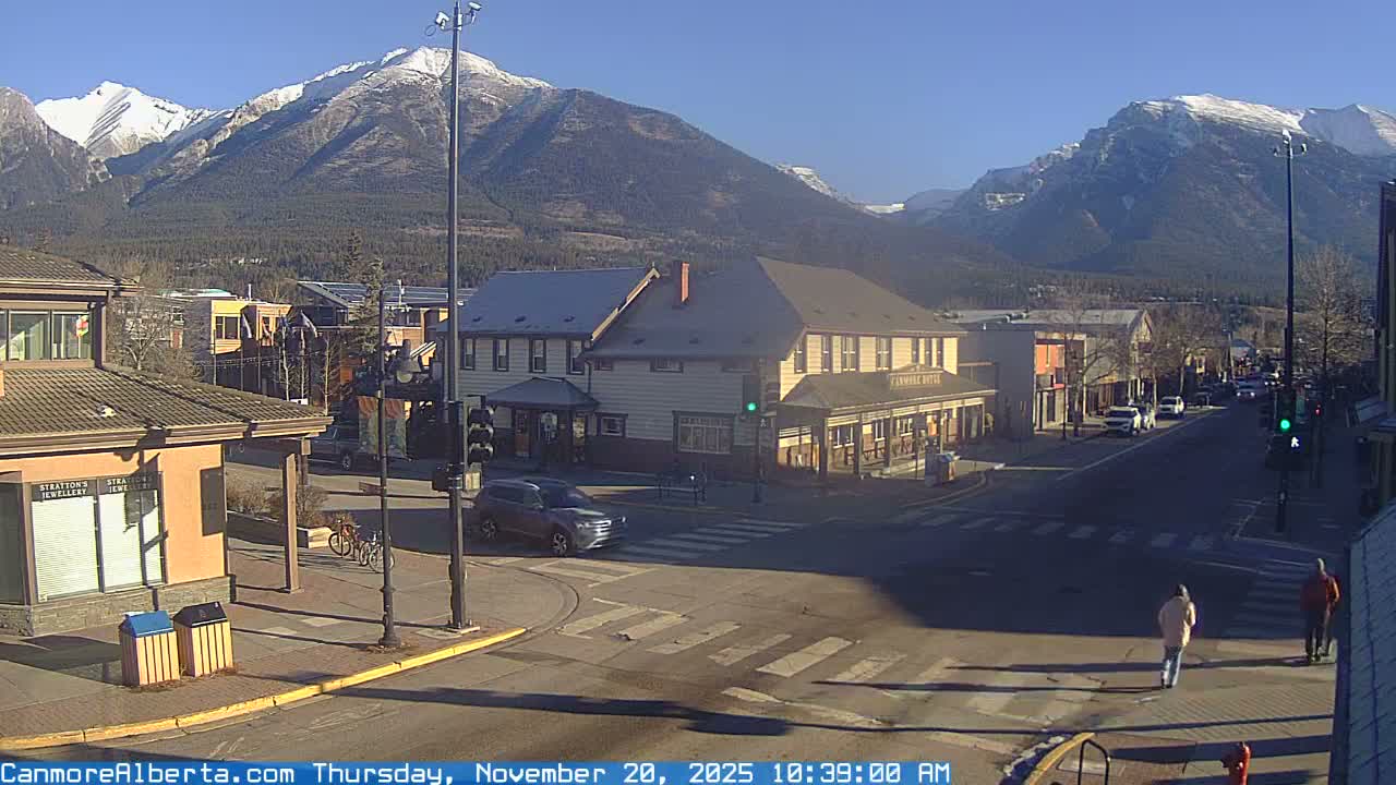 Canmore Downtown Live Cam -  Canmore, Alberta's Rockies, Alberta, Canada