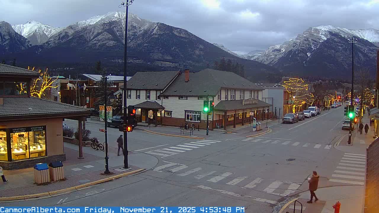 Canmore Downtown Live Cam -  Canmore, Alberta's Rockies, Alberta, Canada
