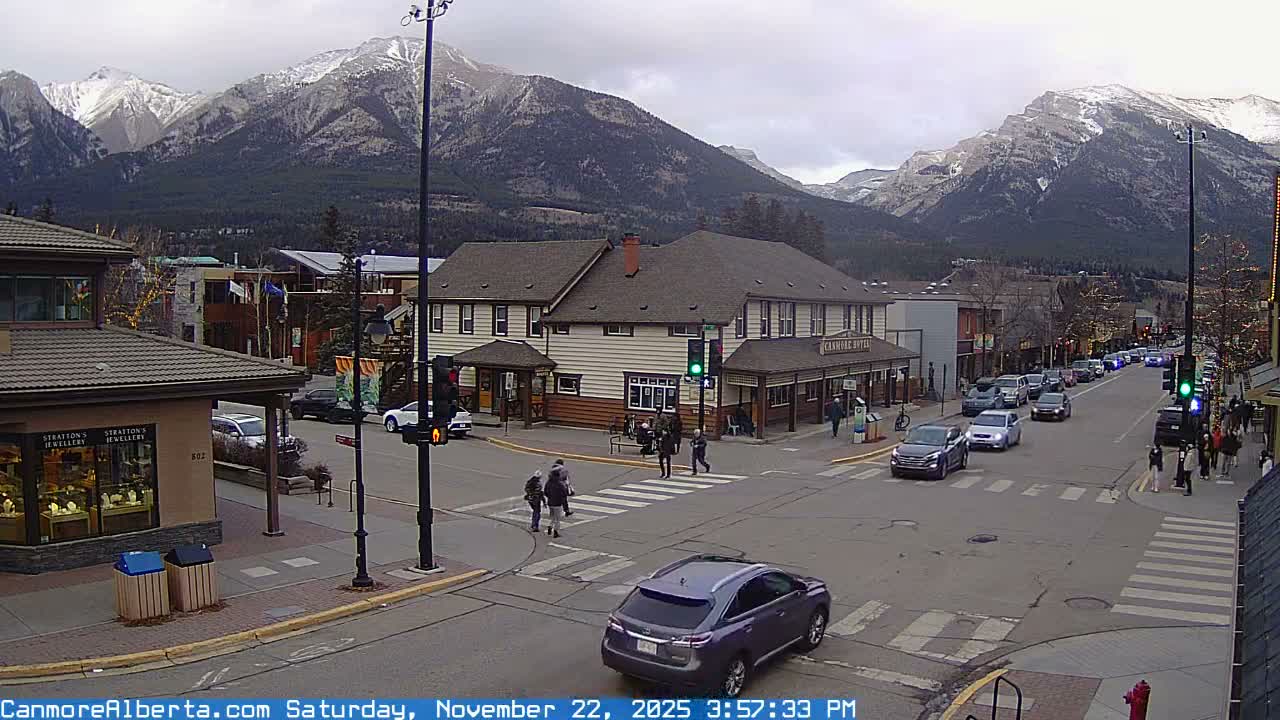 Canmore Downtown Live Cam -  Canmore, Alberta's Rockies, Alberta, Canada
