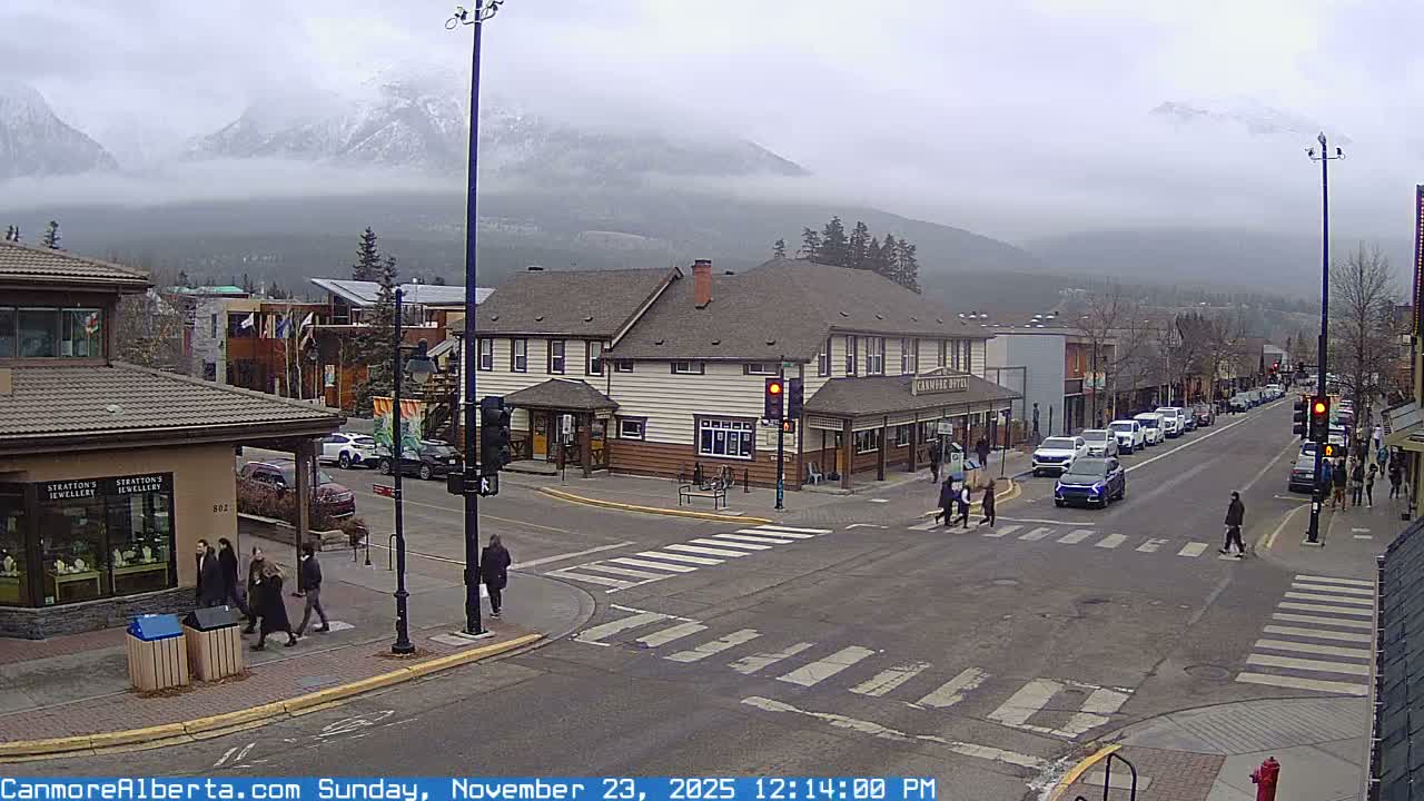 Canmore Downtown Live Cam -  Canmore, Alberta's Rockies, Alberta, Canada