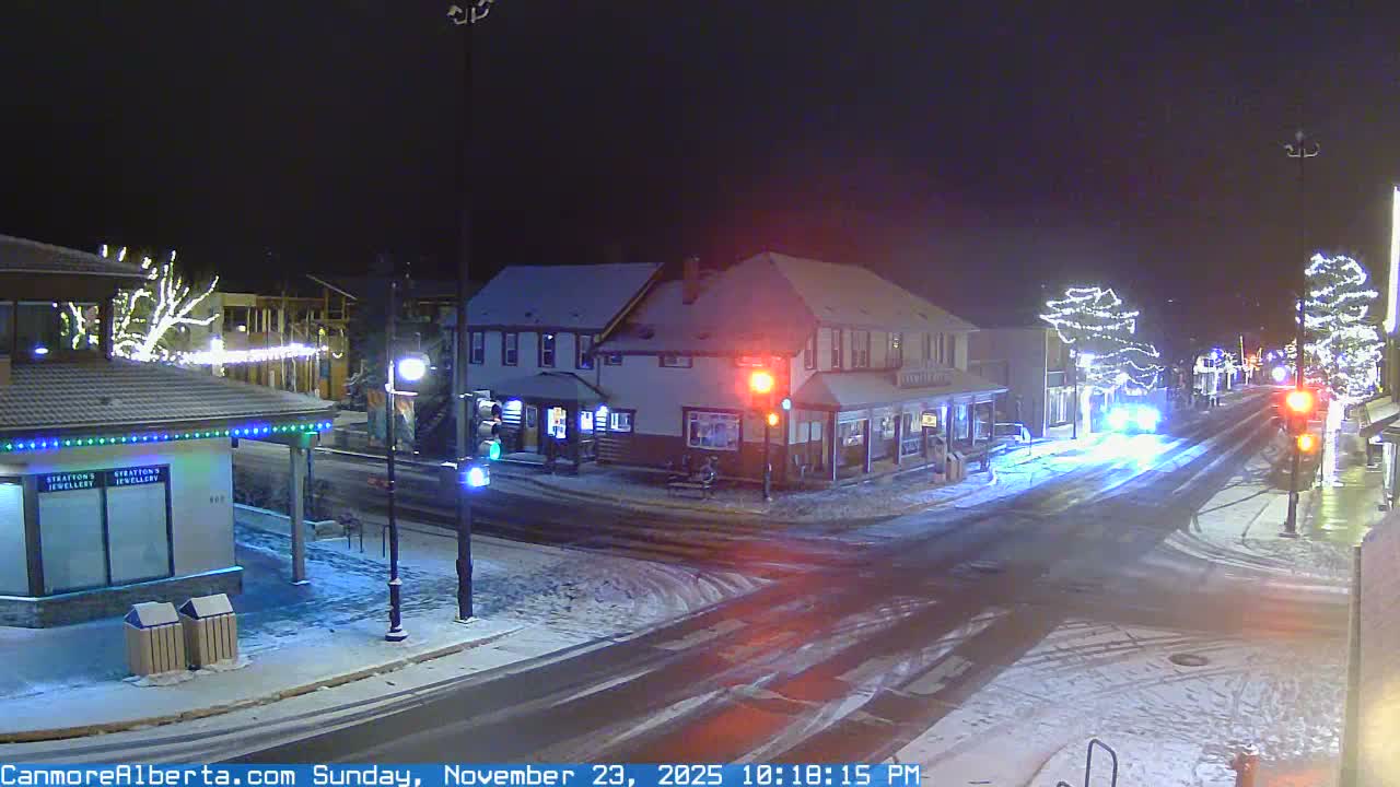 Canmore Downtown Live Cam -  Canmore, Alberta's Rockies, Alberta, Canada
