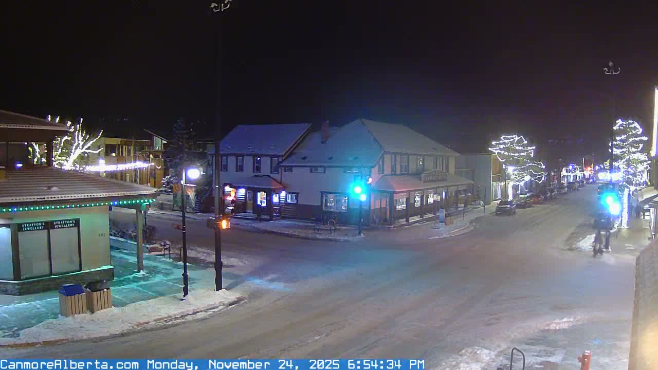Canmore Downtown Live Cam -  Canmore, Alberta's Rockies, Alberta, Canada