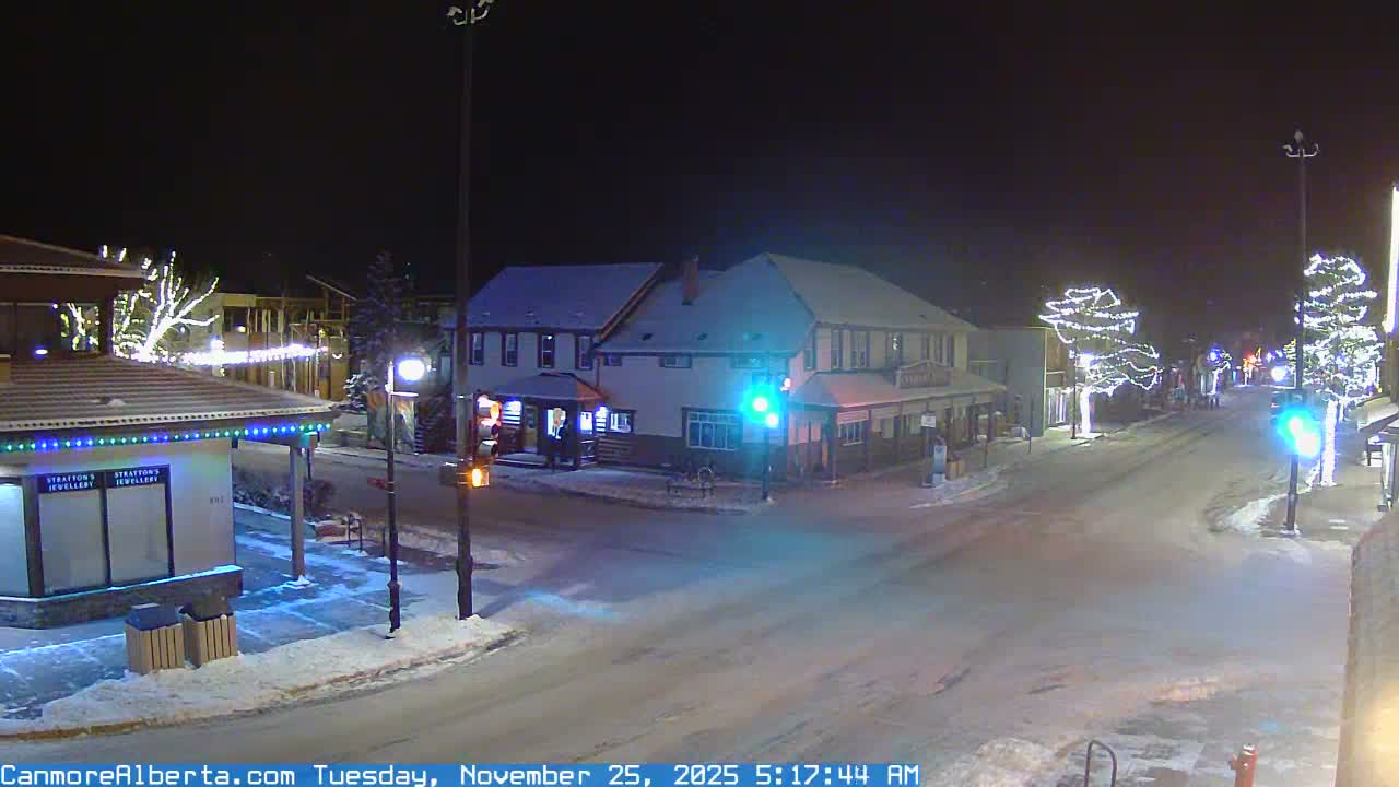 Canmore Downtown Live Cam -  Canmore, Alberta's Rockies, Alberta, Canada