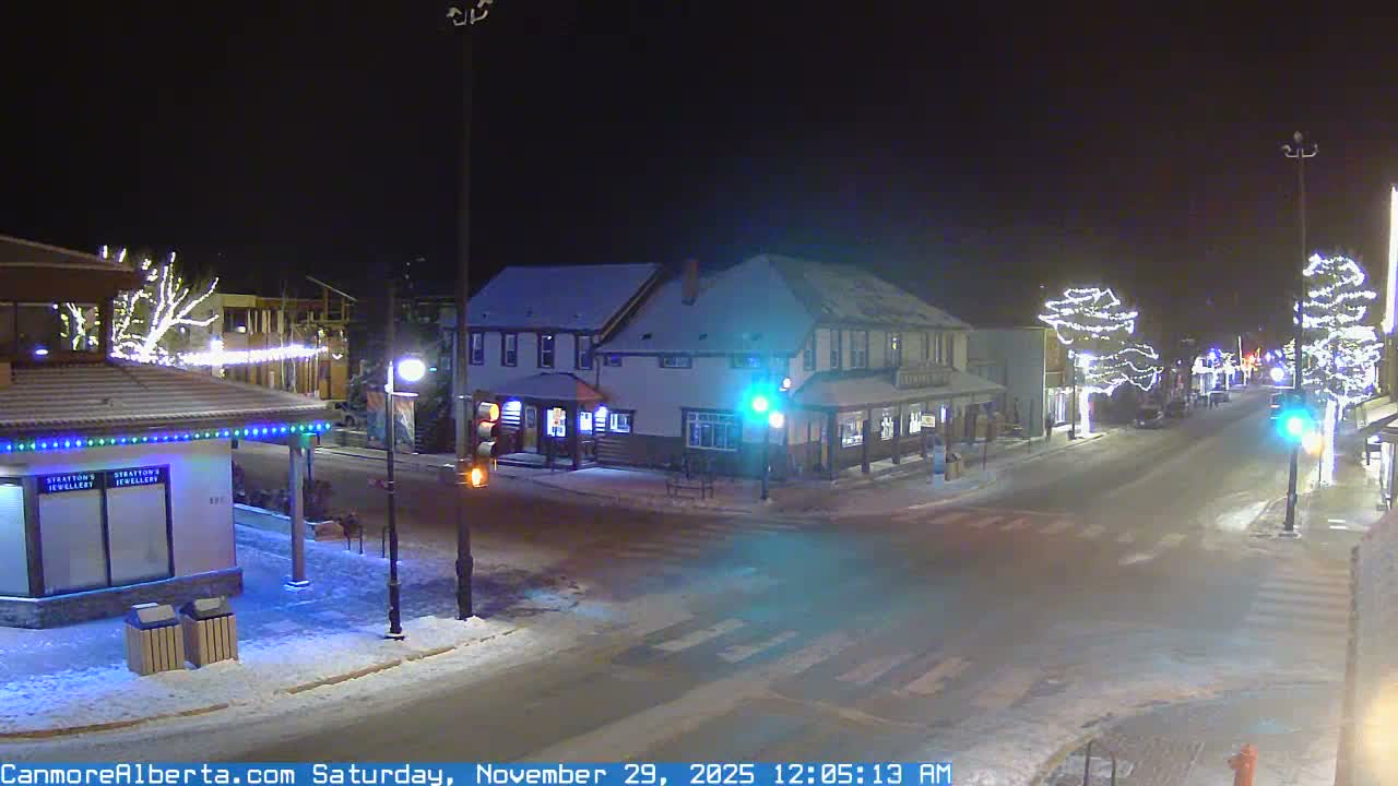 Canmore Downtown Live Cam -  Canmore, Alberta's Rockies, Alberta, Canada