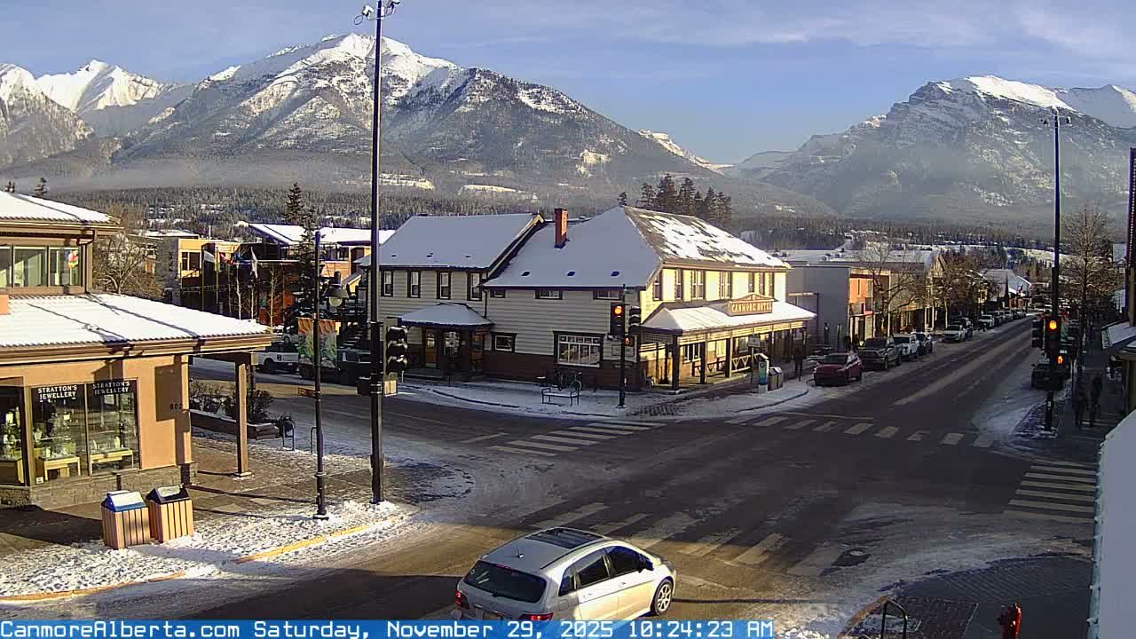Canmore Downtown Live Cam -  Canmore, Alberta's Rockies, Alberta, Canada