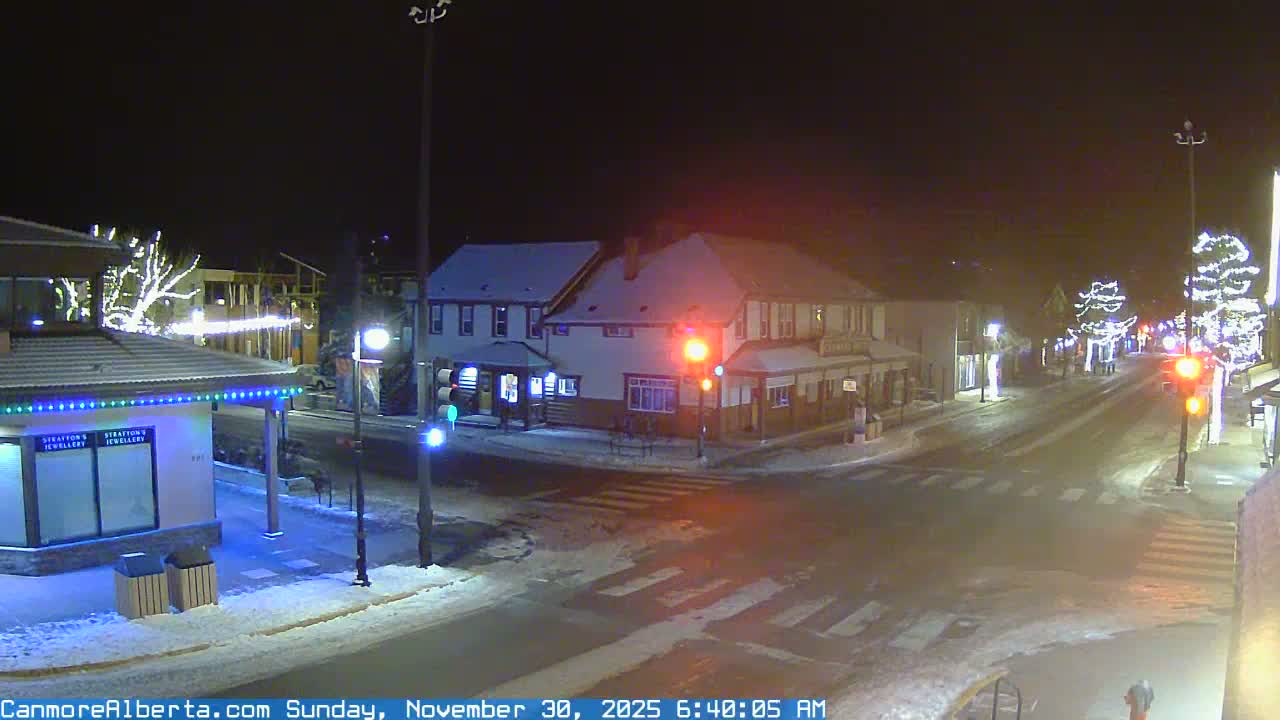 Canmore Downtown Live Cam -  Canmore, Alberta's Rockies, Alberta, Canada